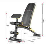 Household Fitness Chair Dumbbell Bench Multifunctional Sit-up Board, Home Gym Adjustable Bench Fitness Workout Station